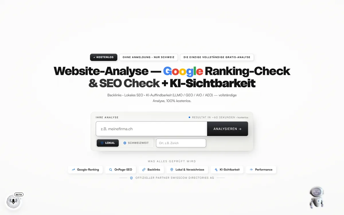 Ranking-Check — Produktansicht